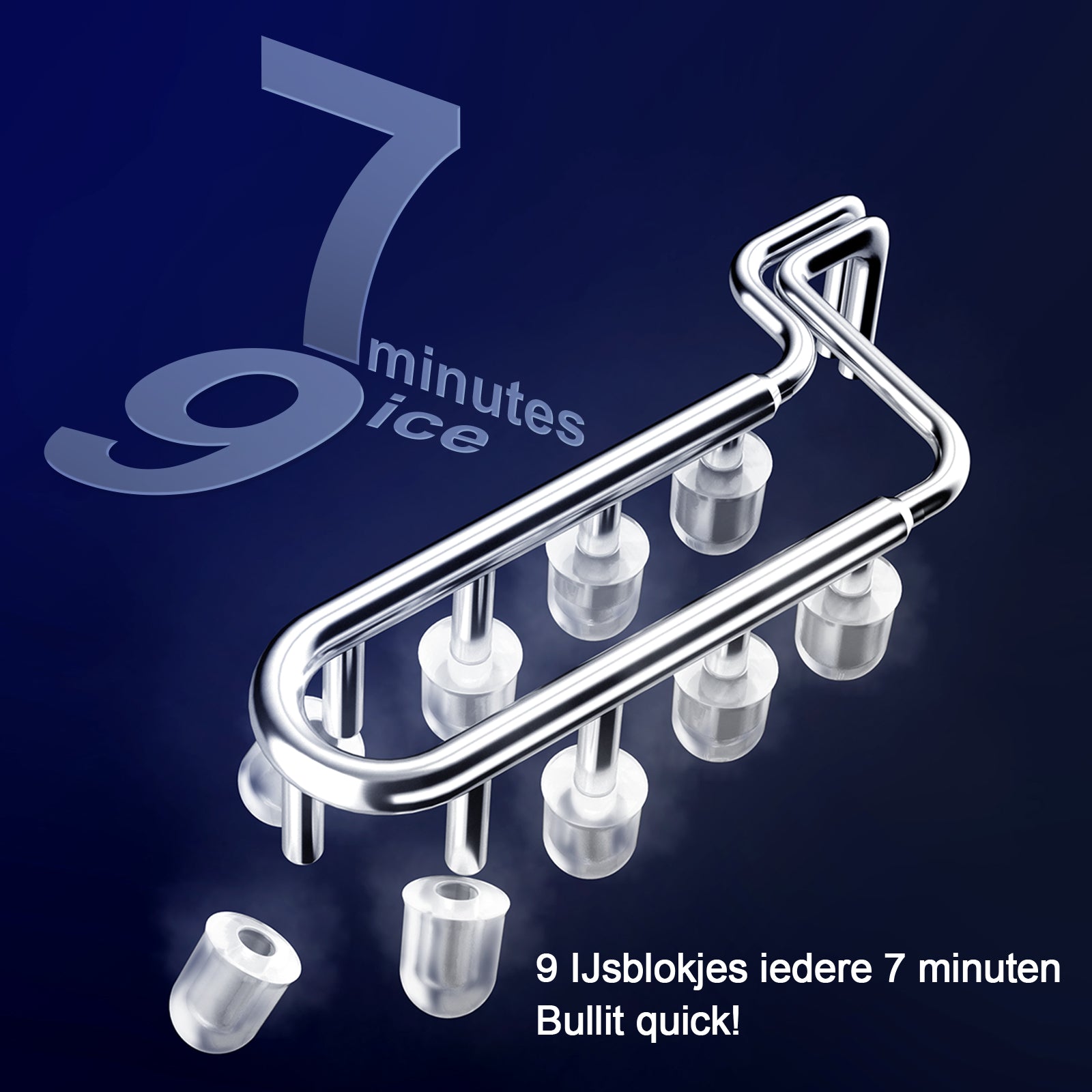 Bardi IJsblokjesmachine Set - 2 Liter - 12KG IJsblokjes in 24 uur - met IJsschep - Inclusief 1 Luxe Thermosbeker - Wit - Citruspers Zwart