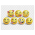 Speelkleed emoticons 150x200 - zware kwaliteit - speelmat - anti slip - wasbaar