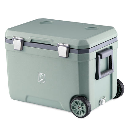 Cool box 45L green - 3 days insulation - 4 cooling elements - temperature-safe closure