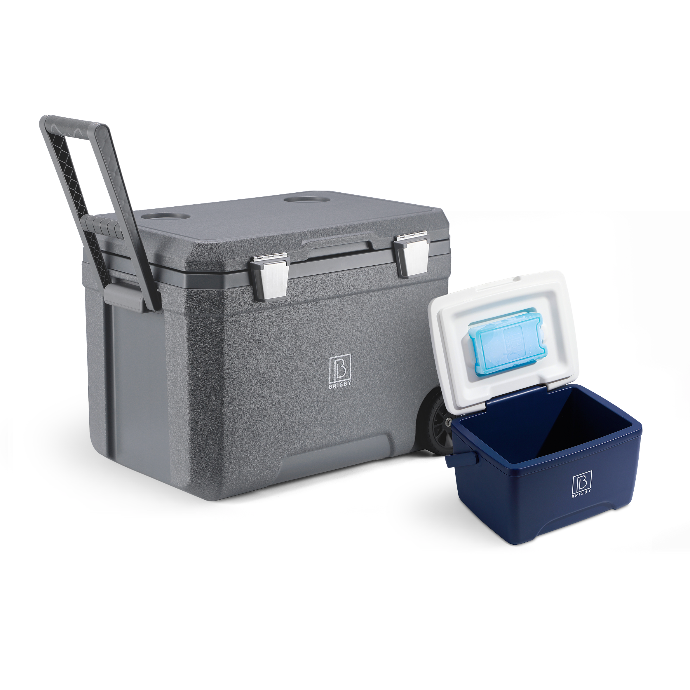 Cool box 45L grey - 3 days insulation - 4 cooling elements - temperature-safe closure