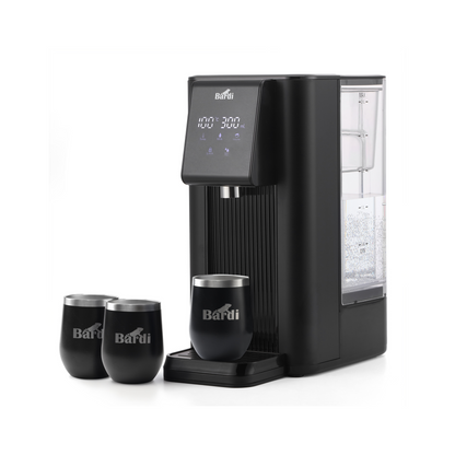 Bardi Heetwaterdispenser 2,6L set - incl. 3 thermoscups + onderzetter - instant-heating - 6 temperatuurstanden