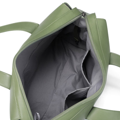 Venezia weekend bag green - shoulder bag - travel bag - hand luggage - hard-wearing - incl. hanging hooks - PU leather