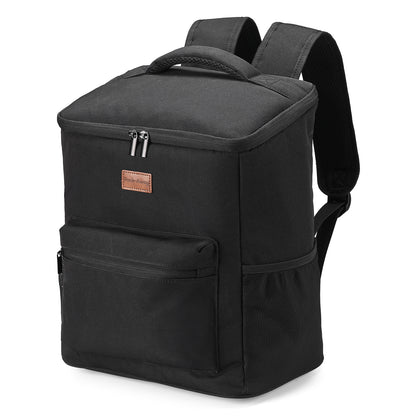 Packaway Koeltas rugzak 25L zwart - incl. 2  koelelementen, flessenopener