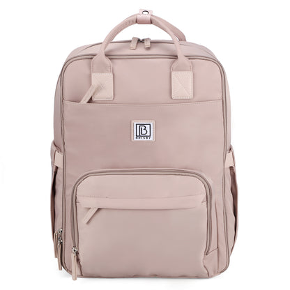 Brisby slijtvaste Luiertas – verzorgingstas – met buggymontage - Muted Rose