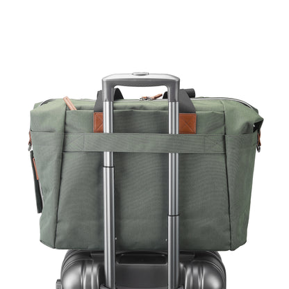 Brisby Luiertas duffel groen - incl. verschoonmat, isoleervakken en speenhouder