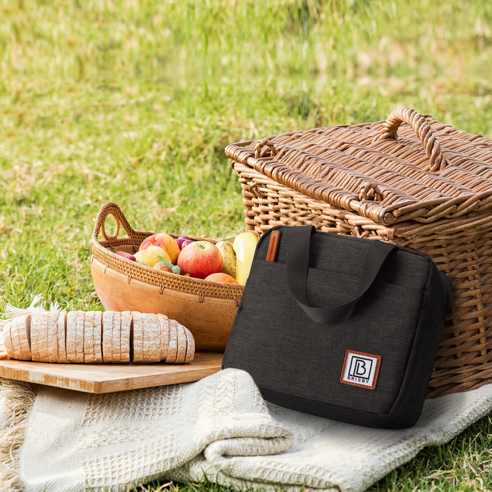 Cooler bag 4L black - 4-layer insulated - free cooling element