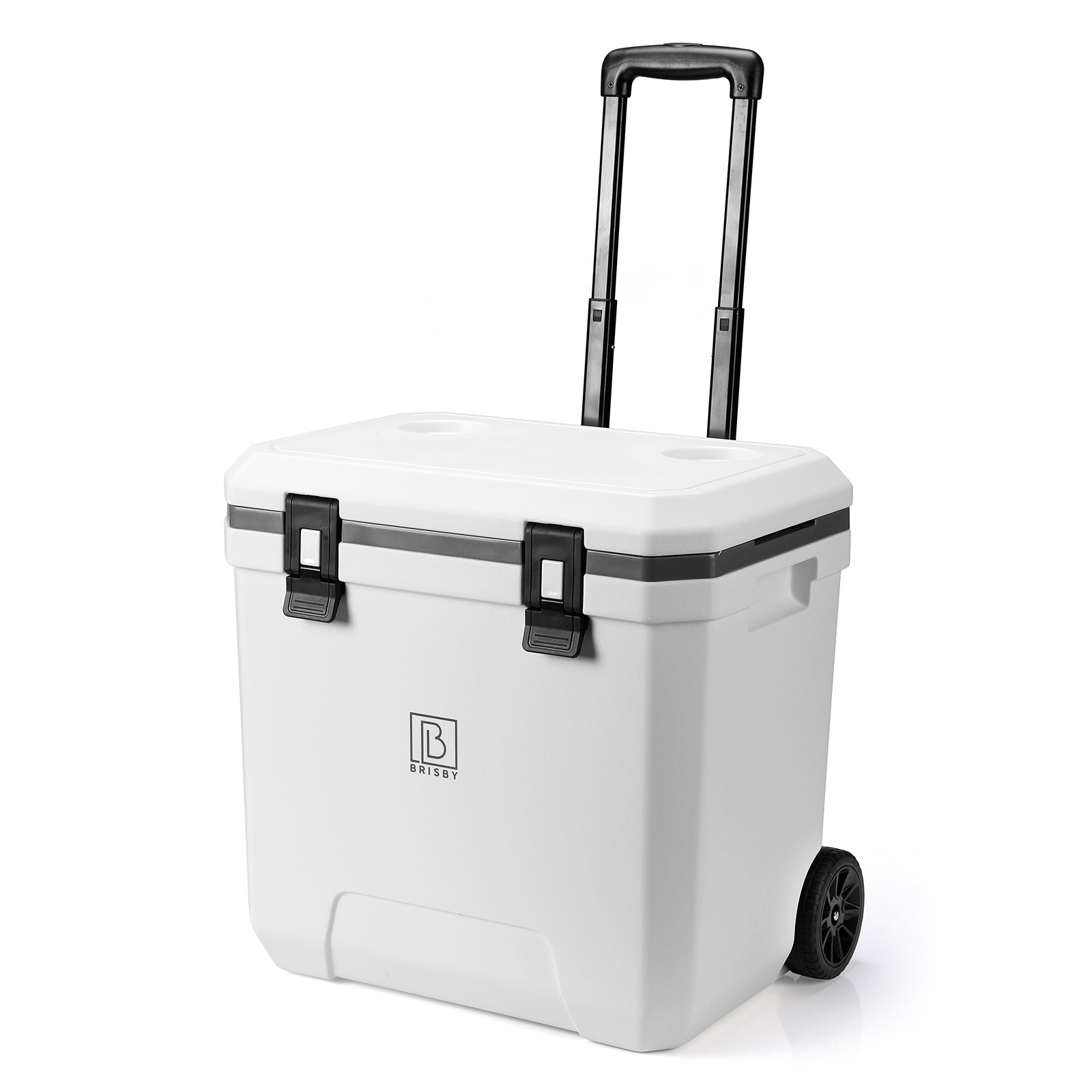 Koelbox trolley 36L wit - telescopisch handvat - incl. 4 koelelementen