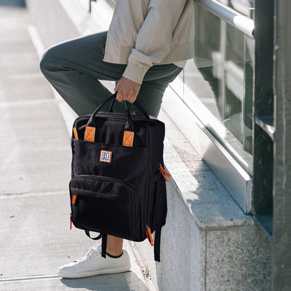Unisex LTO rugtas zwart - Waterafstotend - laptopvak - geschikt als handbagage - levenslange garantie