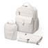 Venezia diaper bag and backpack cream - nursing bag - hard-wearing - incl. buggy/pram hooks, changing mat and cool bag - PU leather