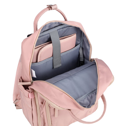 Brisby slijtvaste Luiertas – verzorgingstas – met buggymontage - Soft Pink