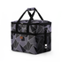 Koeltas 40L abstract grijs en zwart - Lunchtas - opvouwbaar - 4-laags geïsoleerd - incl. 6 gratis koelelementen en draagband