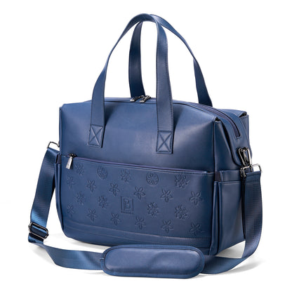 Brisby Luiertas weekendtas Venezia blauw - incl. koeltas, verschoningsmat