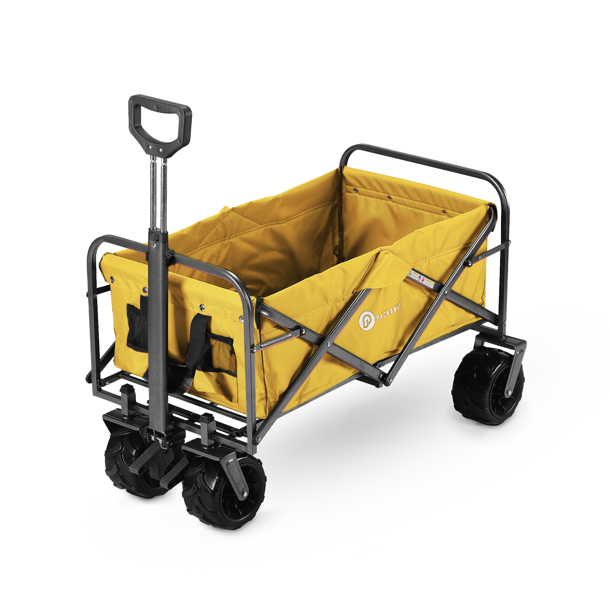 Packaway Bolderkar XL 80kg oker - opvouwbaar - heavy duty - wasbaar