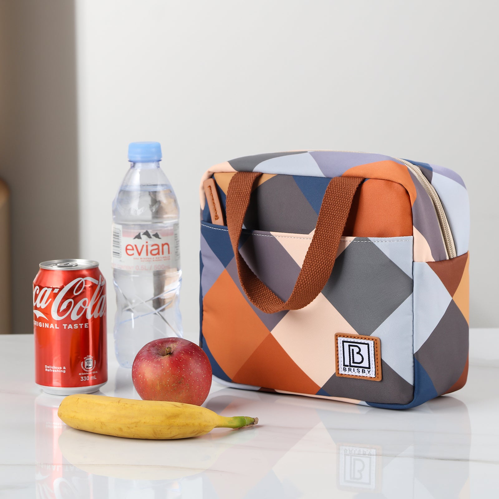 Brisby Koeltas Lunchtas 4L - Waterafstotend - Geïsoleerde Kolftas - Inclusief Koelelement - Blok