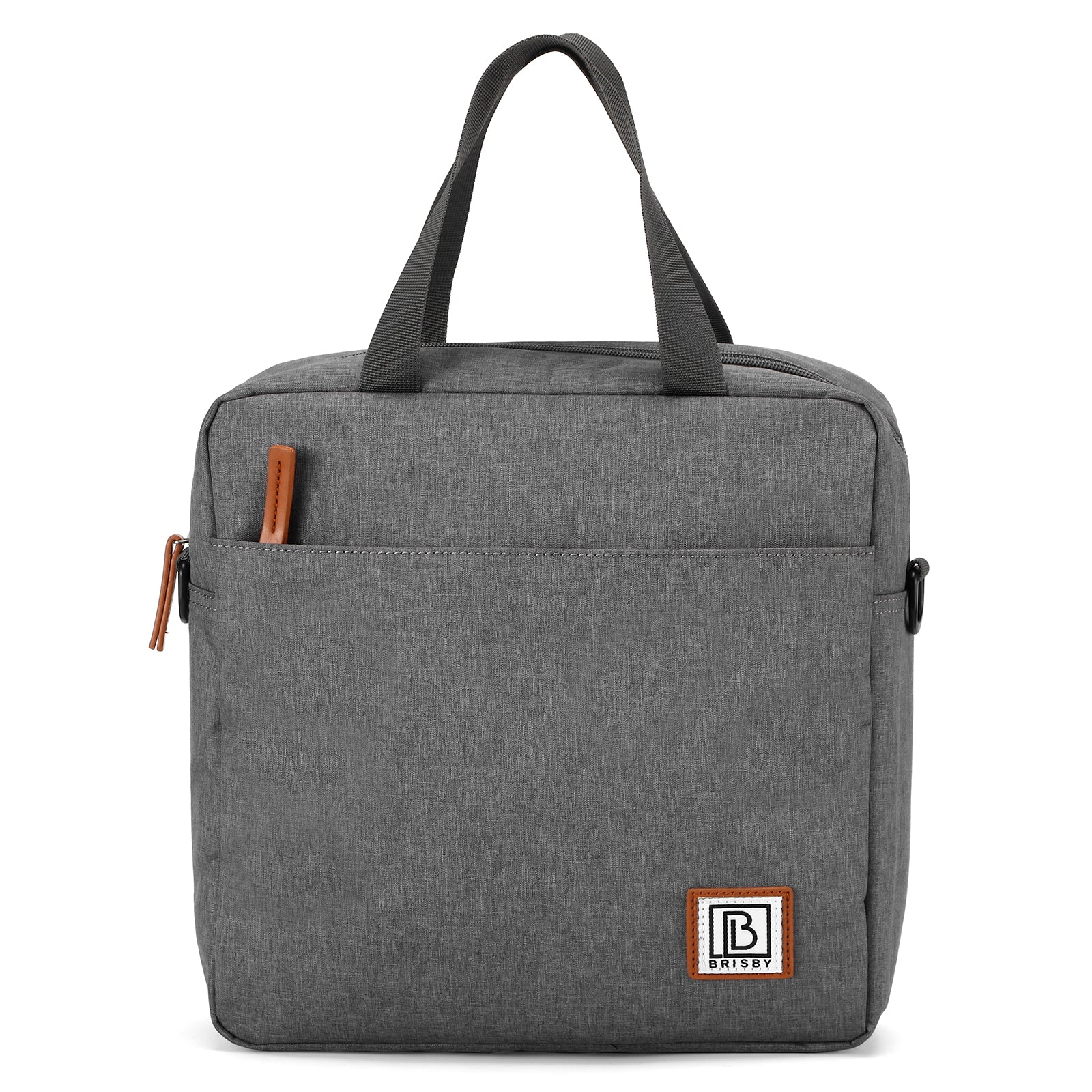 Brisby Koeltas Lunchtas 7L - Inclusief 2 Koelelementen & Schouderband - Donkergrijs