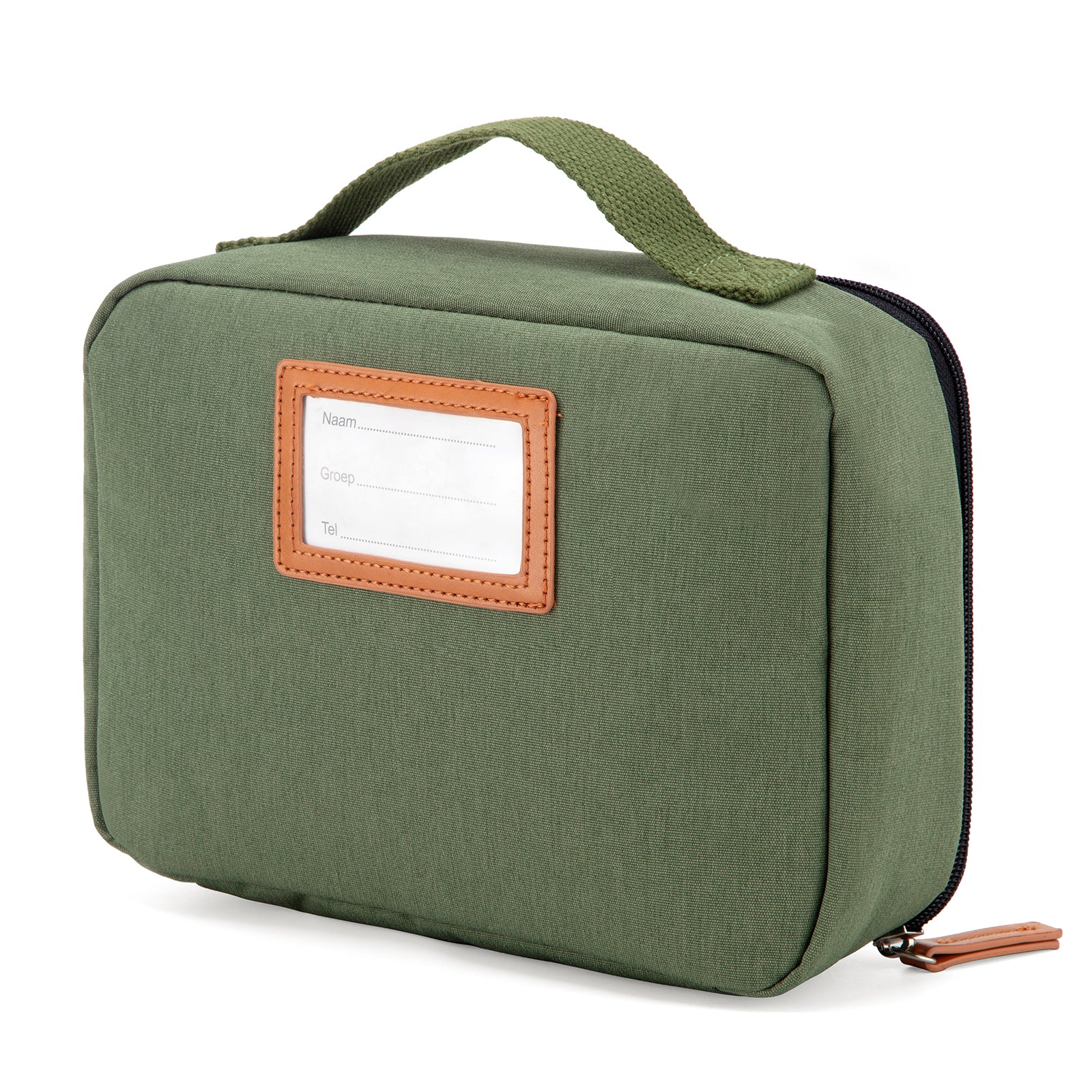 Brisby Koeltas & Lunchtas 2,5 Liter voor Kinderen - Inclusief Koelelement & Naamkaartje - Eenhoorn - Groen