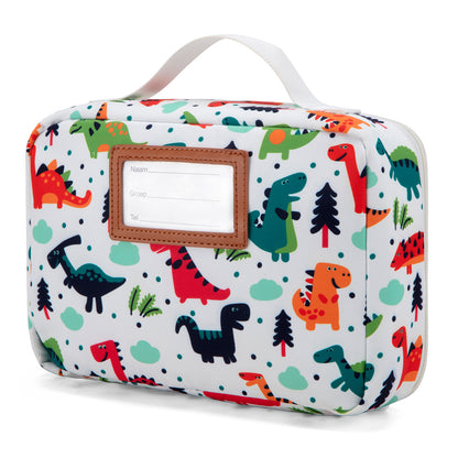 Brisby Koeltas & Lunchtas 2,5 Liter voor Kinderen - Inclusief Koelelement & Naamkaartje - Dino