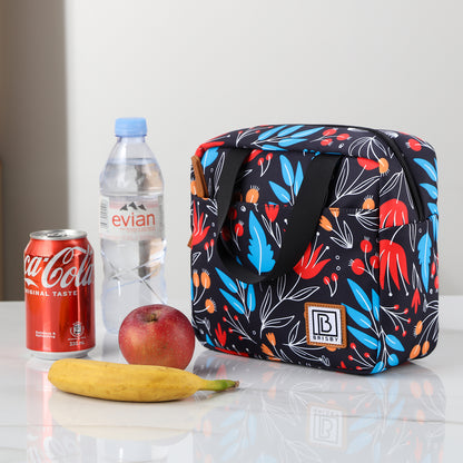 Brisby Koeltas Lunchtas 4L - Waterafstotend - Geïsoleerde Kolftas - Inclusief Koelelement - Night Flower