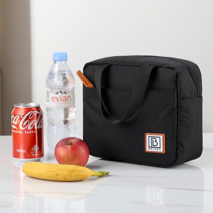 Brisby Koeltas Lunchtas 4L - Waterafstotend - Geïsoleerde Kolftas - Inclusief Koelelement - Zwart