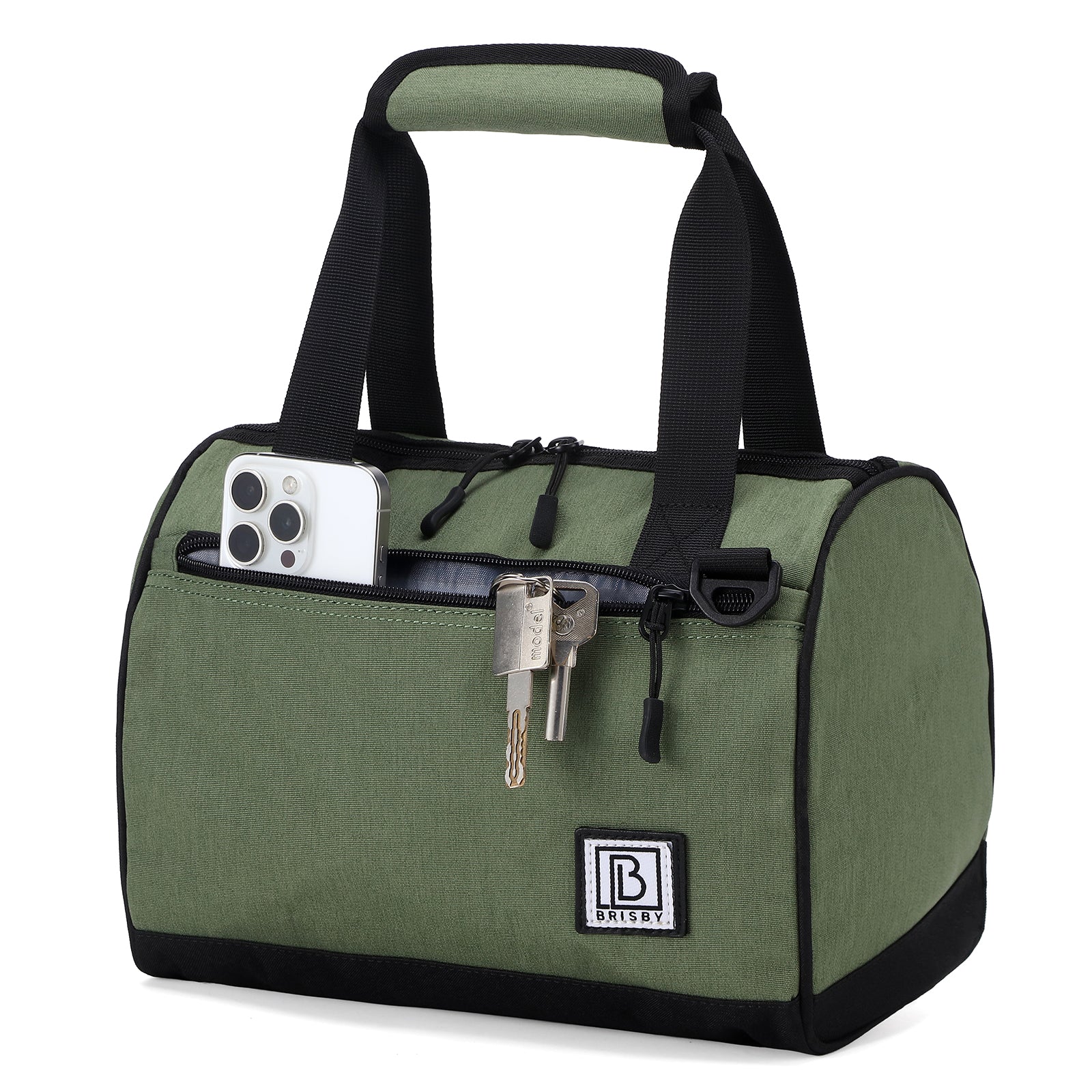 Koeltas 10L avant -  Lunchtas - 4-laags geïsoleerd - 2 gratis koelelementen - incl. schouderband - Groen