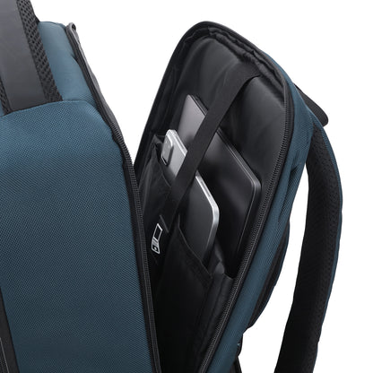 Brisby Rugzak Pro 1 – Laptoprugzak tot 15,7 inch voor Werk, School en Reizen – Waterafstotend – Met Tabletvak, Antidiefstalvak en Trolleysleeve - Blauw