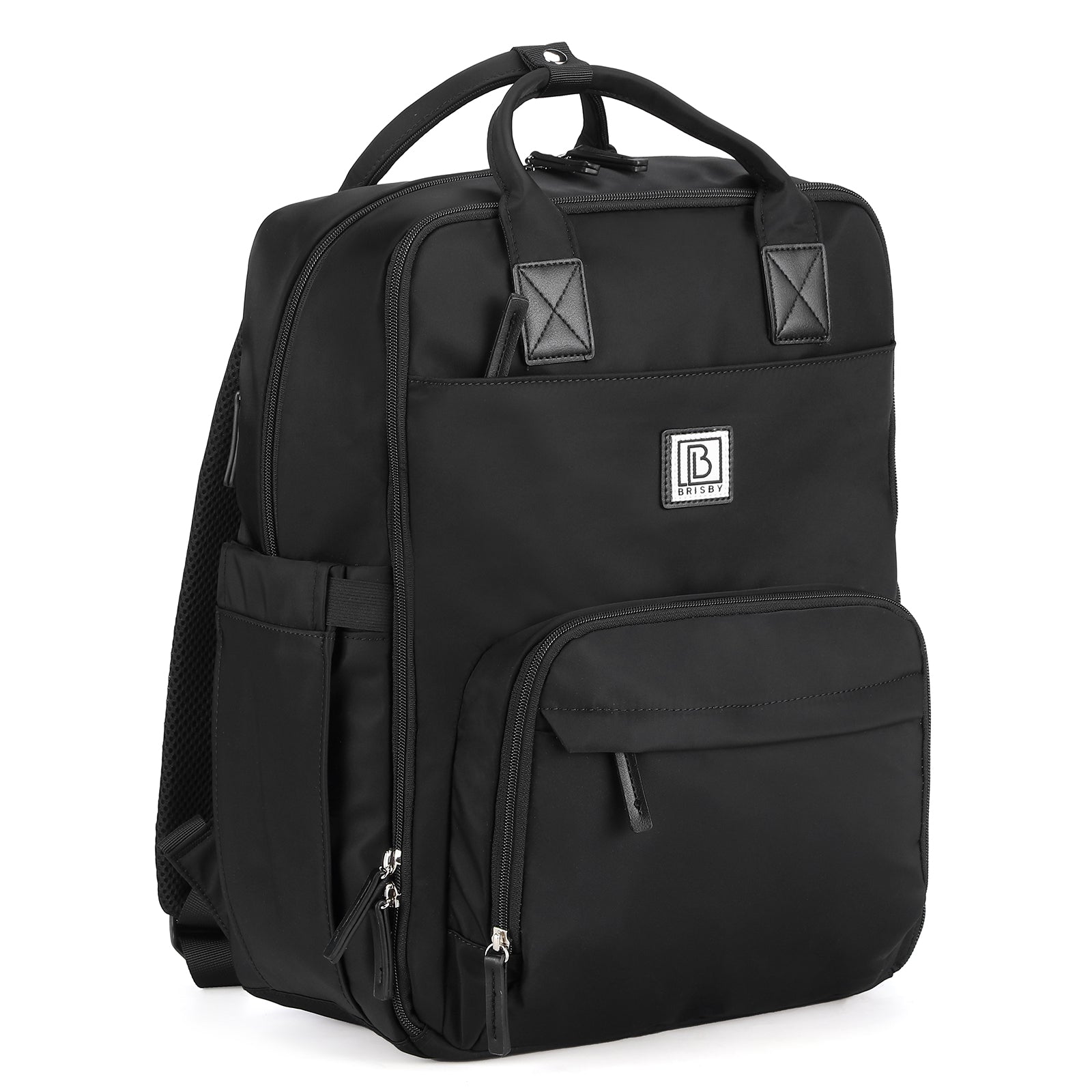 Brisby slijtvaste Luiertas – verzorgingstas – met buggymontage - Signature Black