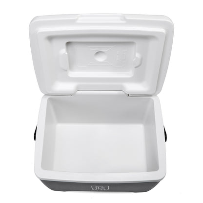 Brisby Koelbox - Frigobox - 8L - Zwart - Tot maximaal 40 uur isolatie - Incl. 2 dikke koelelementen van 450ml - Met koelelementen vergrendeld in deksel en Brisby 500ml Zwarte Dubbelwandige Thermosfles