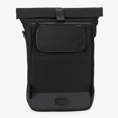 3 in 1 waterproof rolltop bicycle bag set 40-52L black-gray - 100% reflection - high visibility - bicycle bag - backpack - shoulder bag