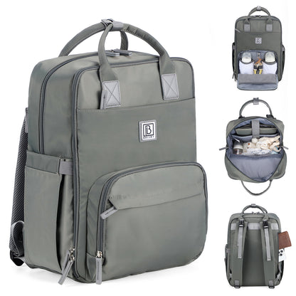 Brisby slijtvaste Luiertas – verzorgingstas – met buggymontage - Mist Green