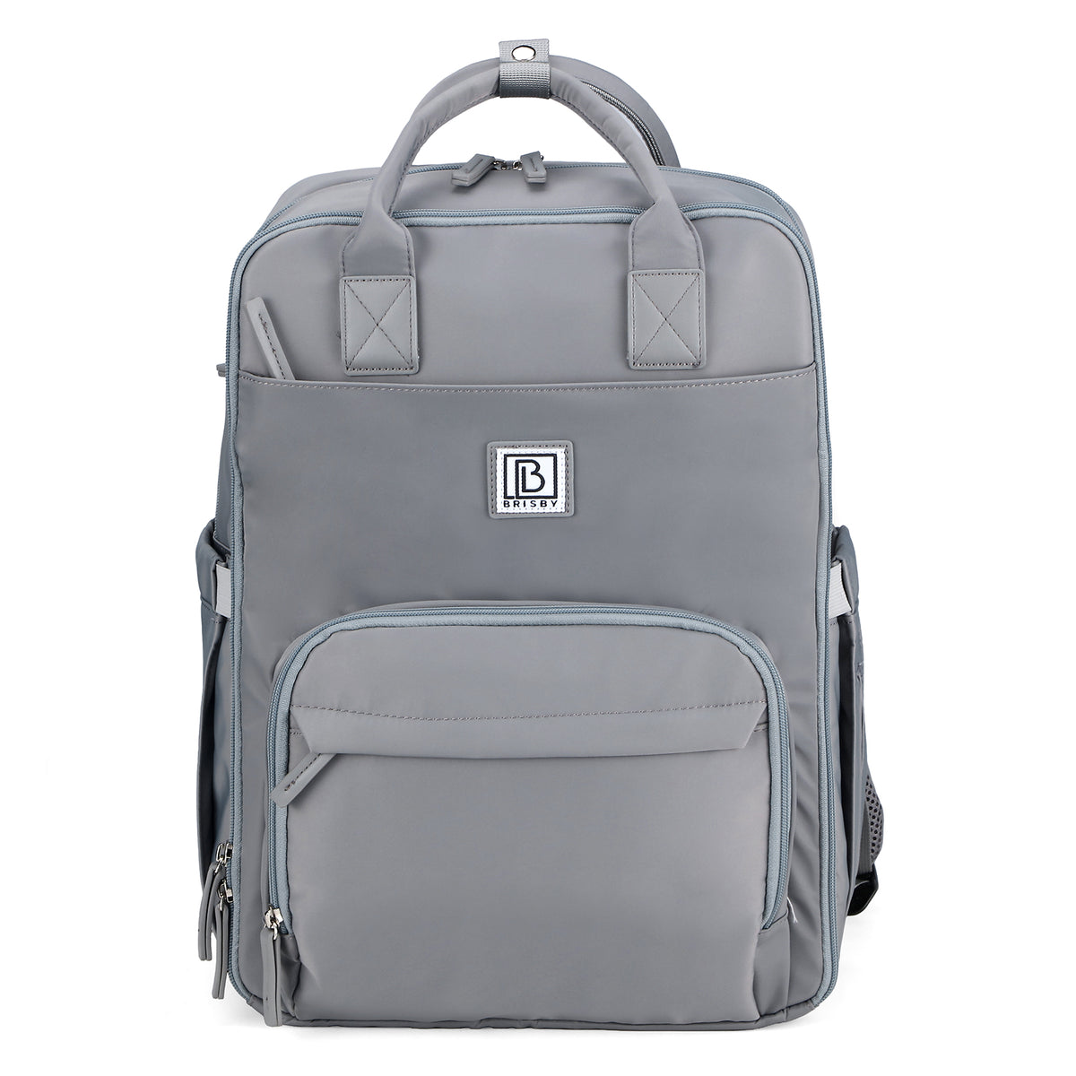 Brisby slijtvaste Luiertas – verzorgingstas – met buggymontage - Bluishgrey
