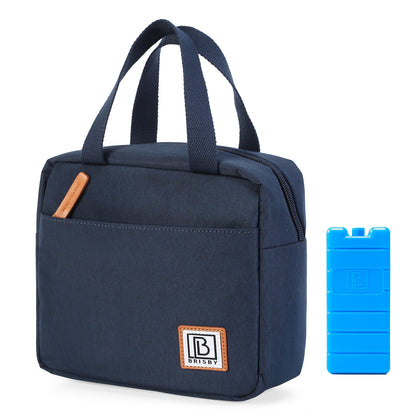 Brisby 4 Layer Insulated Cooler Bag - Lunch Bag - Breast Pump Bag 4 Liter - Blue