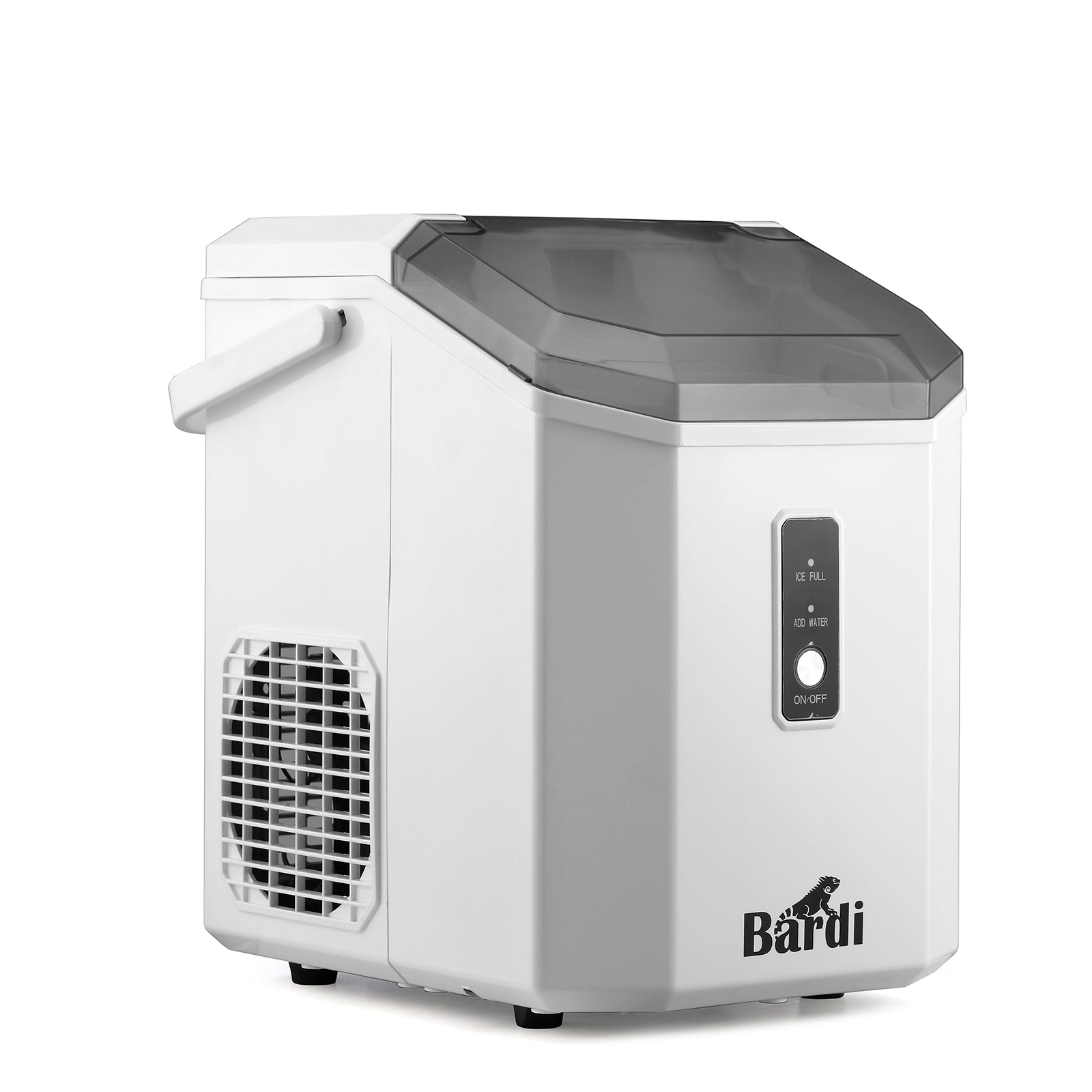 Bardi Nugget IJsblokjesmachine Square 1,1L wit - 15 kg/24 uur - incl. thermosbeker