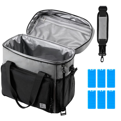 MIER Lunchtas, invriesbaar, klein, mini-koeltas, vriezer, geïsoleerde tas voor MIER Lunchtas, invriesbaar, klein, mini-koeltas, vriezer, geïsoleerde tas voor