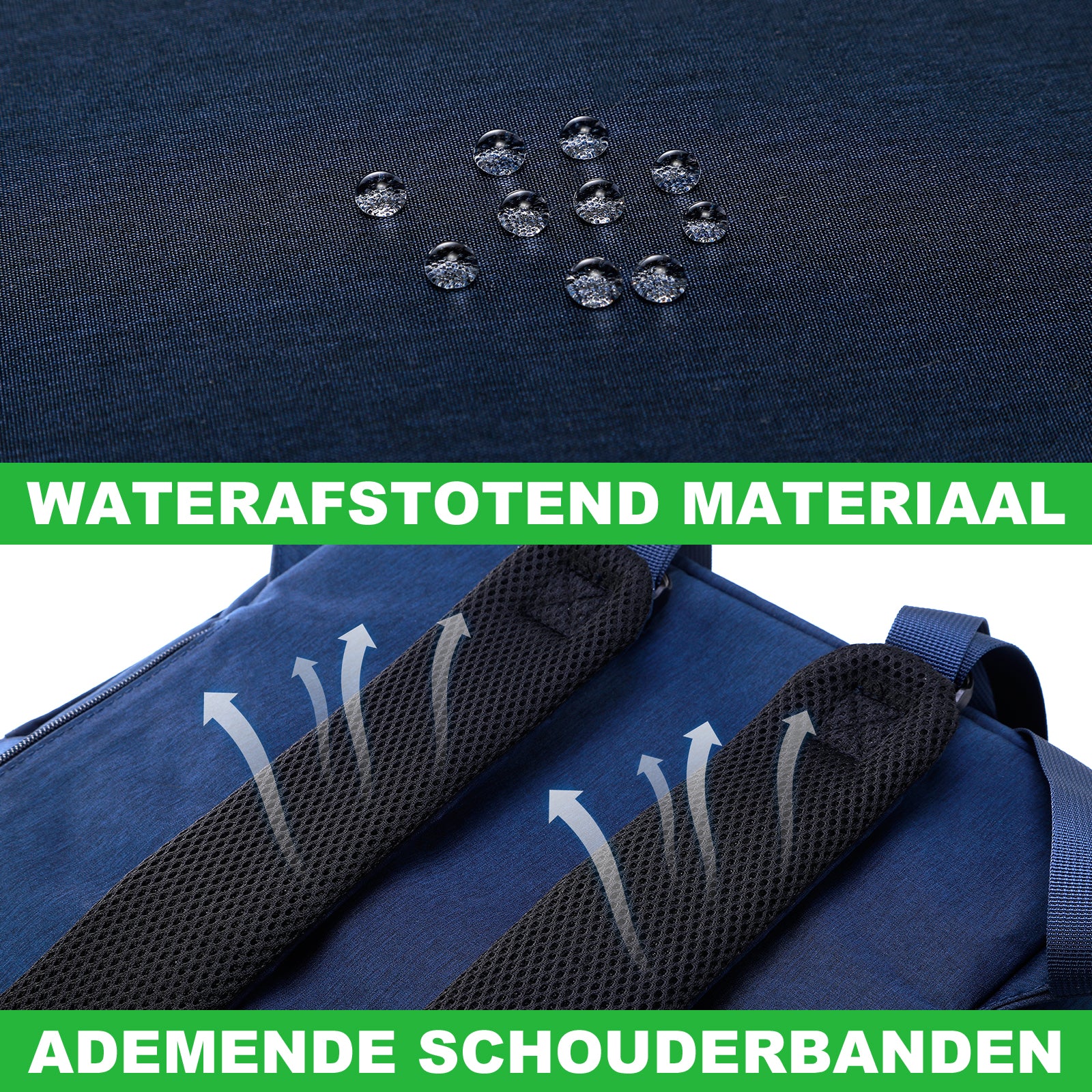 Original slijtvaste luiertas blauw - Verzorgingstas - incl. buggymontage en verschoningsmat
