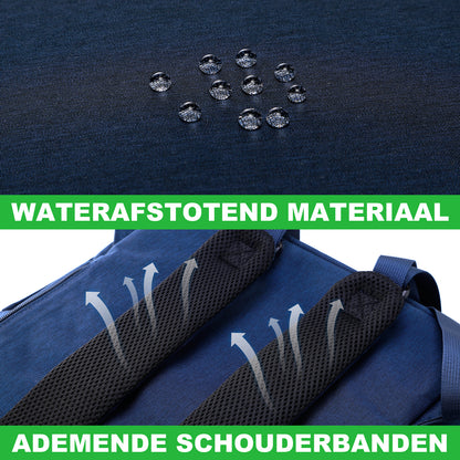 Original slijtvaste luiertas blauw - Verzorgingstas - incl. buggymontage en verschoningsmat