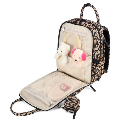 Brisby Premium Luiertas – Uitgebreide en Functionele Verzorgingstas – met buggymontage – Anti Diefstal Vakken - Reistrolley Sleeve - Inclusief verschoonmatje t.w.v.15,99 euro en speenhouder - Levenslange Garantie - Leo