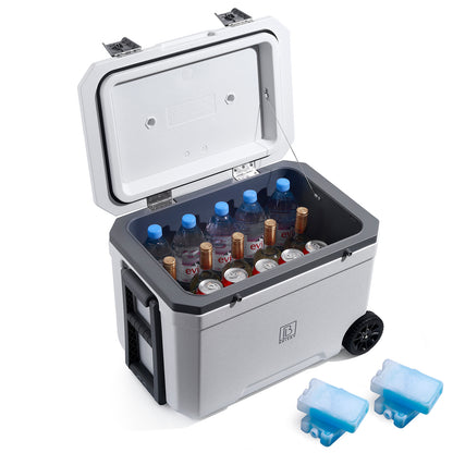 Cool box 45L white - 3 days insulation - 4 cooling elements - temperature-safe closure