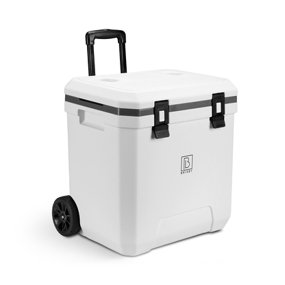 Koelbox trolley 36L wit - telescopisch handvat - incl. 4 koelelementen