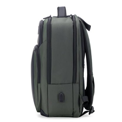 Brisby Rugzak Pro 1 – Laptoprugzak tot 15,7 inch voor Werk, School en Reizen – Waterafstotend – Met Tabletvak, Antidiefstalvak en Trolleysleeve - Groen
