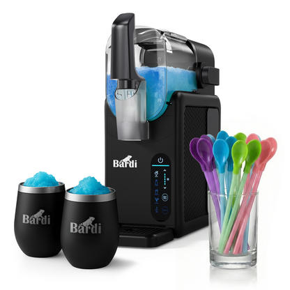 Bardi Slushmachine 2,1L  + 2 thermoscups zwart set - 7-in-1