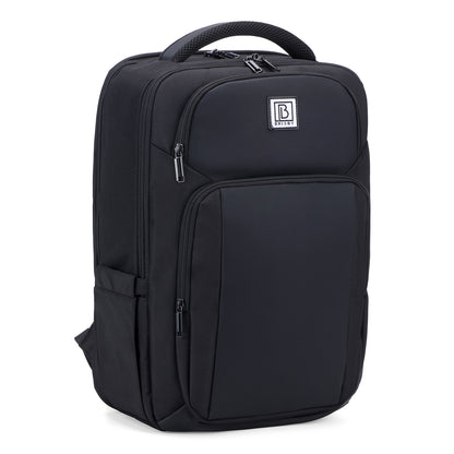 Brisby Rugzak Pro 1 – Laptoprugzak tot 15,7 inch voor Werk, School en Reizen – Waterafstotend – Met Tabletvak, Antidiefstalvak en Trolleysleeve - Zwart