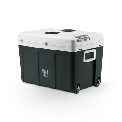 Brisby Elektrische koelbox 40L + 8L zwart set - 12V/230V - incl. koelelementen