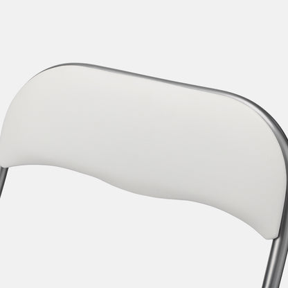 Bardi 2-delige Klapstoelen set PVC wit - 100 kg draagvermogen