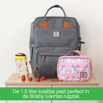 Koeltas 1,5L unicorn - 4-laags geïsoleerd - gratis koelelement