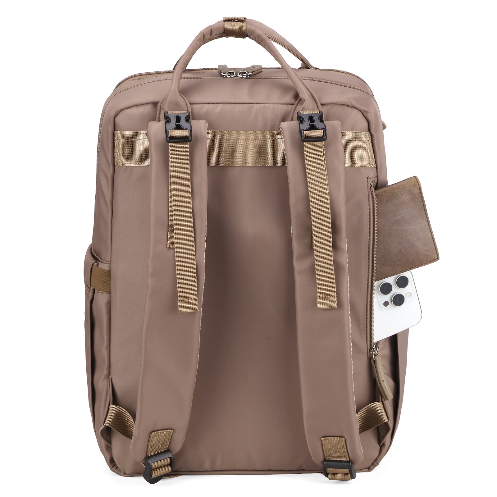 Brisby slijtvaste Luiertas – verzorgingstas – met buggymontage - Rose Gold