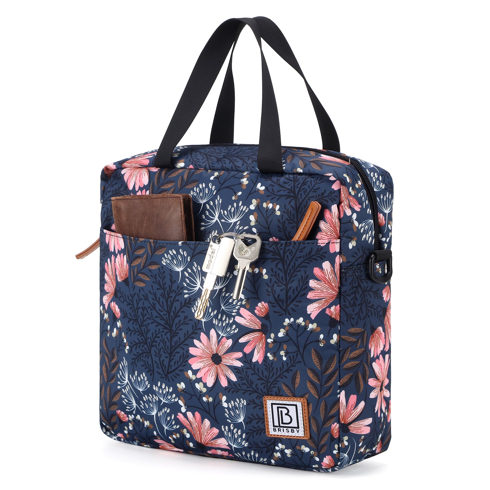 Brisby Koeltas Lunchtas 7L - Inclusief 2 Koelelementen & Schouderband - Japanese Flower