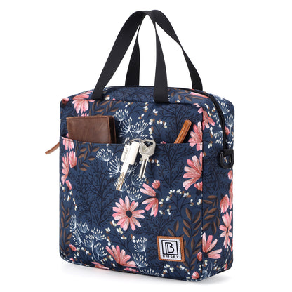 Brisby Koeltas Lunchtas 7L - Inclusief 2 Koelelementen & Schouderband - Japanese Flower