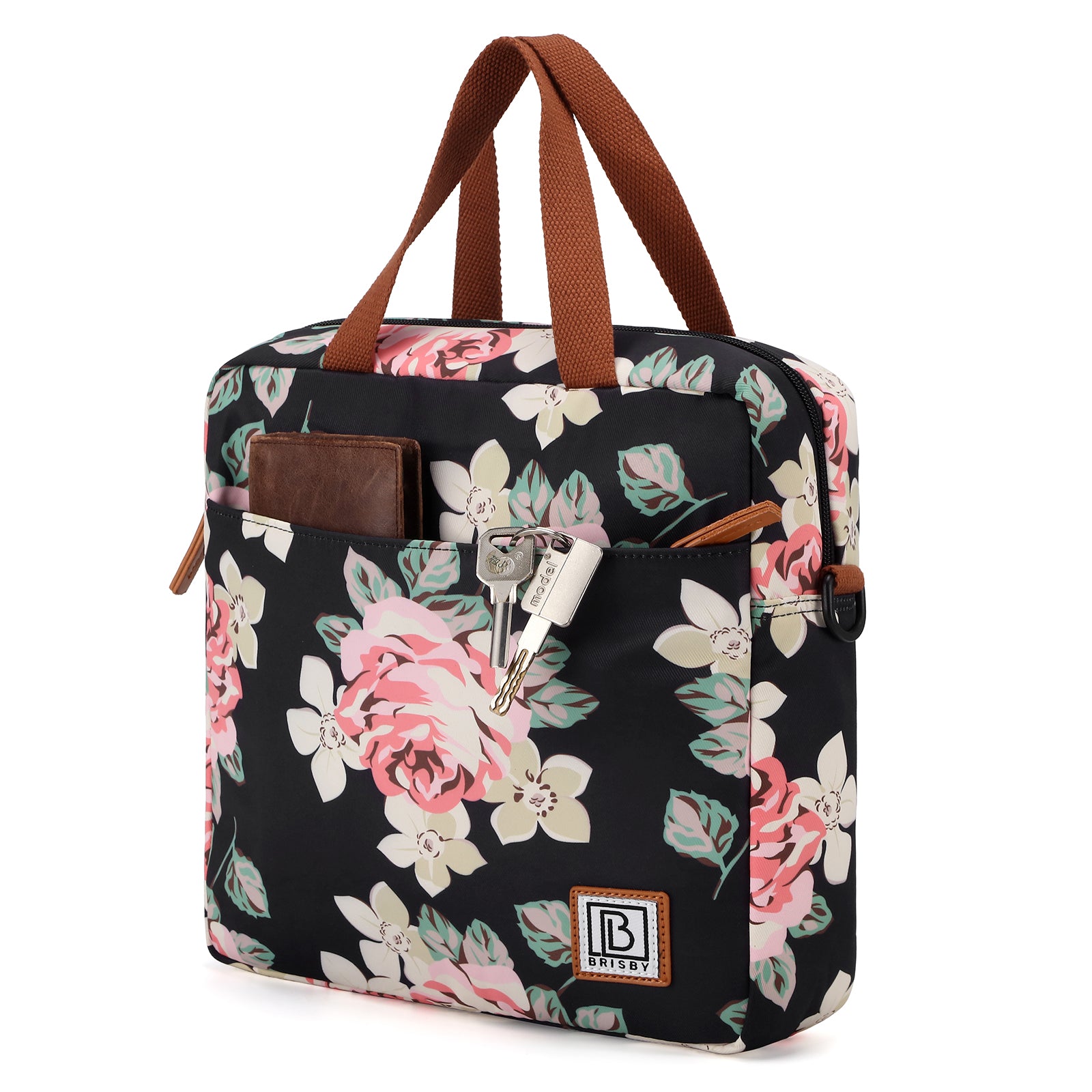 Brisby Koeltas Lunchtas 7L - Inclusief 2 Koelelementen & Schouderband - Bloemetjes