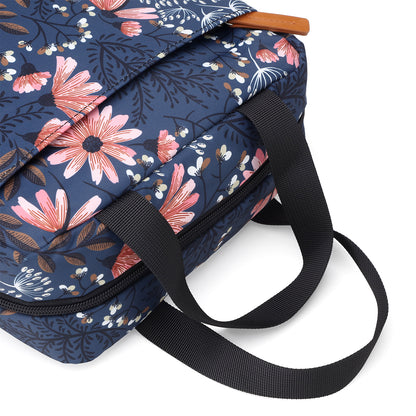 Brisby Koeltas Lunchtas 4L - Waterafstotend - Geïsoleerde Kolftas - Inclusief Koelelement - Japanese Flower