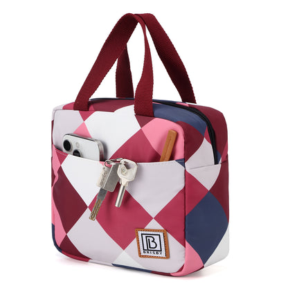 Brisby Koeltas Lunchtas 4L - Waterafstotend - Geïsoleerde Kolftas - Inclusief Koelelement - Blok Roze